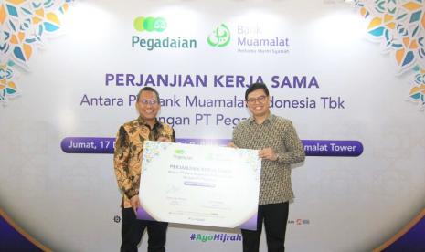 Bank Muamalat gandeng Pegadaian mudahkan masyarakat mendaftar haji.