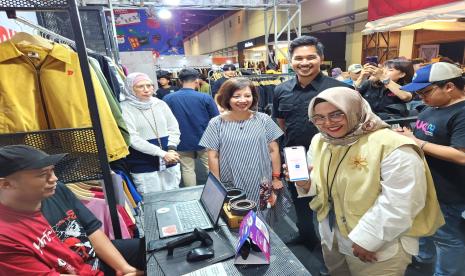 Bank Saqu facilitates transactions using QRIS at JakCloth Ramadan 2024, JCC Senayan Jakarta.