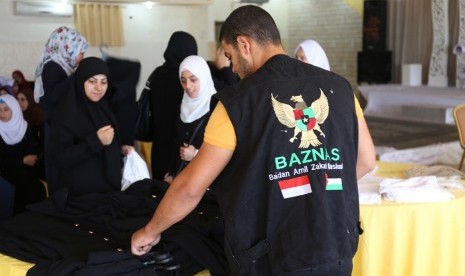 Bantuan Baznas kepada pelajar Gaza, Palestina.