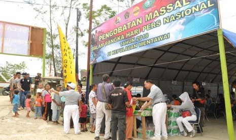 Bantuan kesehatan meenyemarakkan HPN di Padang