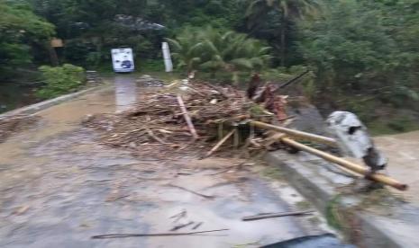 Dampak banjir bandang di selatan Kabupaten Cianjur pada 2 Oktober 2020 lalu.