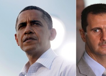 Barack Obama dan Bashar Al Assad