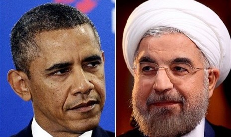 Barack Obama dan Hassan Rouhani 