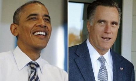 Barack Obama dan Mitt Romney