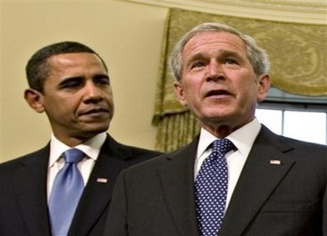 Barack Obama-George W Bush