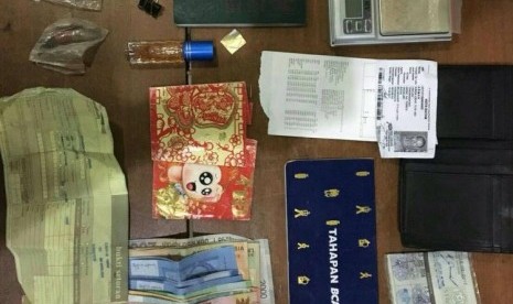 Barang bukti penyelundupan narkotika yang digagalkan Bea Cukai Entikong