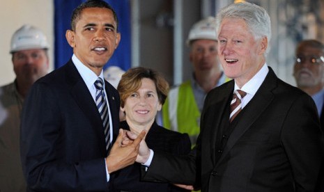 Barrack Obama dan Bill Clinton