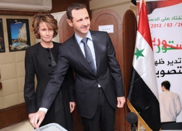 Bashar al Assad dan istrinya Asma Assad