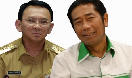 Basuki Tjahaja Purnama alias Ahok (kiri) dan Abraham Lunggana alias Lulung (kanan)