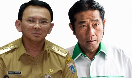 Basuki Tjahaja Purnama alias Ahok (kiri) dan Abraham Lunggana alias Lulung (kanan).