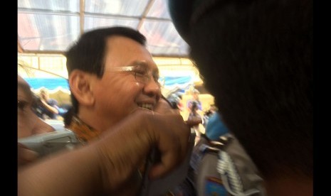 Basuki Tjahaja Purnama baru saja datang ke Rupatama Mabes Polri jalani pemeriksaan sebagai tersangka untuk pertama kali, Selasa (22/11).