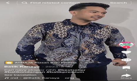 Batik Kanaya pada live TikTok