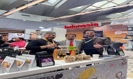 Bawadi Kopi Aceh tampil di pameran dagang kopi Asia Eropa di Halic Conggress Center Istanbul,  Turki, 17-20 Maret 2022.