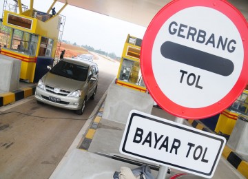 Bayar tol, ilustrasi