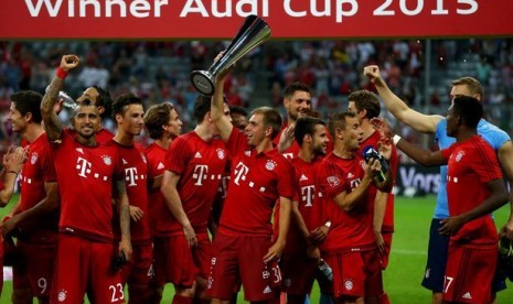 Bayern Muenchen menjuarai Audi Cup 2015 yang digelar di Allianz Arena, Muenchen.