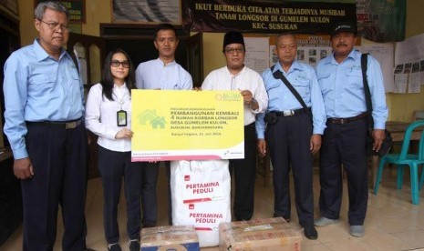 Bazma Pertamina memberikan bantuan untuk korban longsor di Banjarnegara dan Purworejo.