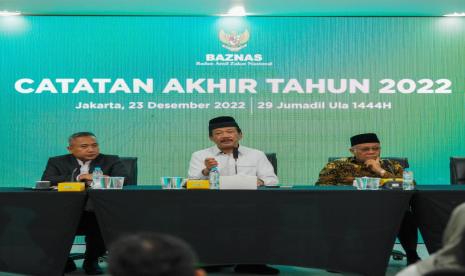 Baznas berhasil mengumpulkan zakat, infak, sedekah, dan dana sosial keagamaan lainnya sebesar Rp 21,3 triliun pada 2022.