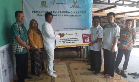 Baznas dan Jamkrindo Syariah Kembangkan Desa Kreatif di Desa Wonolelo, Pleret, Kabupaten Bantul.