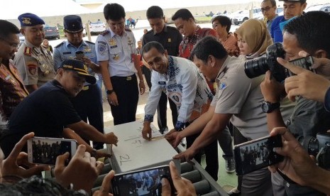 Bea Cukai Kendari hadir dalam Peluncuran Ekspor Langsung Perdana komoditi kepiting dari provinsi Sulawesi Tenggara.