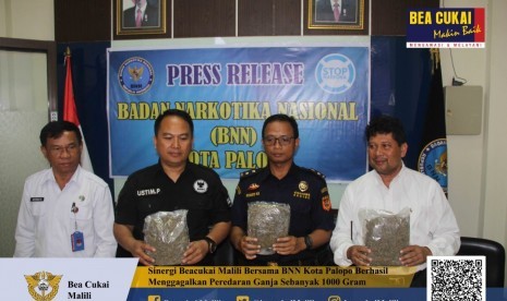 Bea Cukai Malili bersama dengan BNN Kota Palopo berhasil mengungkap kasus peredaran narkotika jenis ganja pada Sabtu (10/8) di kota Polopo.  