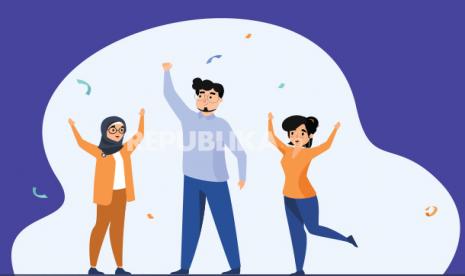 Berbagi bahagia (ilustrasi)