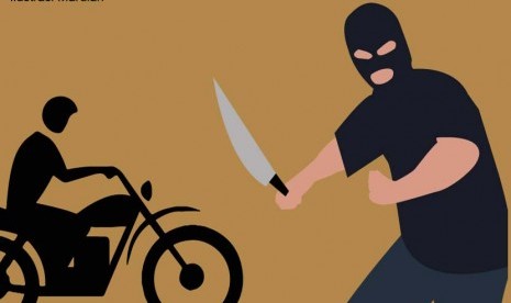 Begal Motor (ilustrasi). Polisi memburu pelaku pembegalan wartawan di Jalan Sudirman 