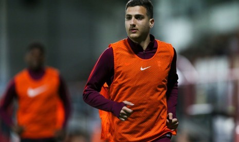 Bek Manchester United Diogo Dalot yang dipinjamkan ke AC Milan.