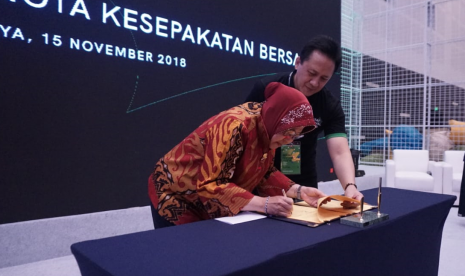 Bekraf bersama Pemkot Surabaya kerja sama mengembangkan ekonomi kreatif.