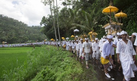 wisatawan mancanegara saat di Bali (ilustrasi)