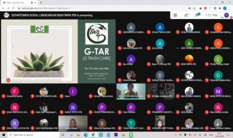 BEM Fakultas Matematika dan Ilmu Pengetahuan Alam (FMIPA) IPB University menggelar webinar  G-Tar yang mengupas tentang pemanfaatan barang bekas.