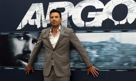 Ben Affleck, saat mempromosikan film terbarunya, Argo, saat launching di Roma, Italia, Jumat (19/10).