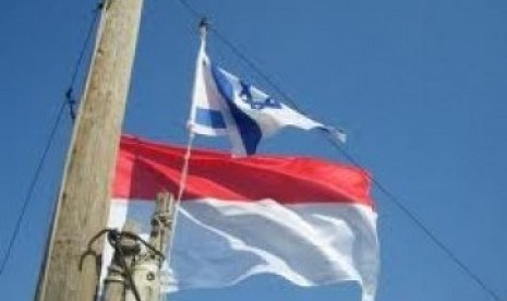 Bendera Indonesia dan Israel