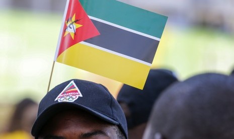 Bendera negara Mozambik.