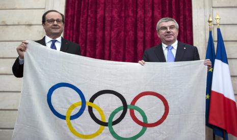 Bendera Olimpiade Prancis 1924.