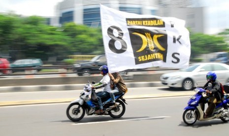 Bendera Partai Keadilan Sejahtera     (Foto : Yogi Ardhi / Republika)