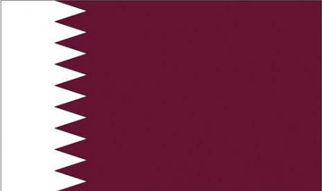 Bendera Qatar. Ilustrasi