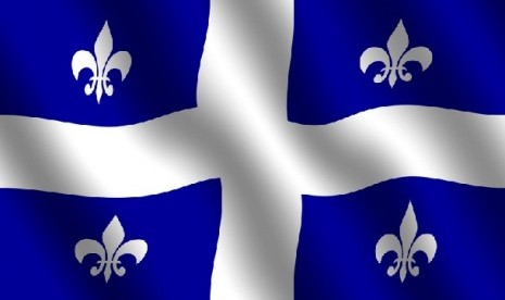 Bendera Quebec Kanada