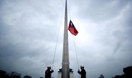 Ilustrasi bendera Taiwan. AS berulang kali menekan Taiwan yang merupakan salah satu produsen cip dunia.