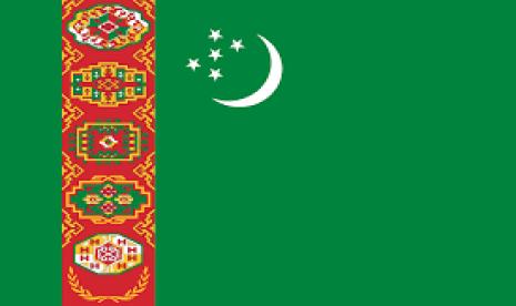 Bendera Turkmenistan. Pelatih tim nasional (timnas) Turkmenistan Mergen Orazov mengatakan siap menghadapi Indonesia di FIFA Matchday 2023.