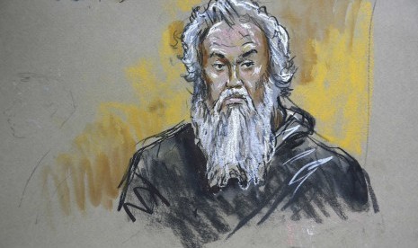 Benghazi attack suspect Ahmed Abu Khatallah is pictured in U.S. federal court in Washington, in this courtroom sketch drawn and released on June 28, 2014. Khatallah, accused of involvement in the 2012 attacks on the U.S. diplomatic compound in Benghazi, Li