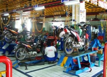 Bengkel servis sepeda motor, 