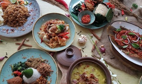 Beragam menu Nusantara ditawarkan di Restoran Mendjangan yang terletak di Kemang, Jakarta Selatan.