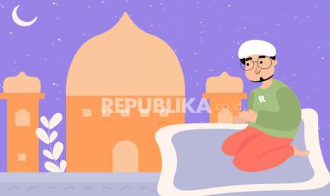 Berdoa usai sholat dhuha (ilustrasi)