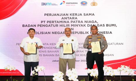 Bergerak bersama demi mewujudkan penyaluran subsidi energi yang lebih baik bagi masyarakat, Pertamina Patra Niaga, Subholding Commercial & Trading PT Pertamina (Persero) bersinergi bersama Badan Pengatur Hilir (BPH) Migas dan Korps Lalu Lintas Kepolisian Republik Indonesia (Korlantas Polri) dalam kerjasama integrasi data kendaraan.