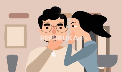 Ghibah merupakan perbuatan berbahaya menyangkut hak orang lain. Bergunjing, ghibah (ilustrasi)