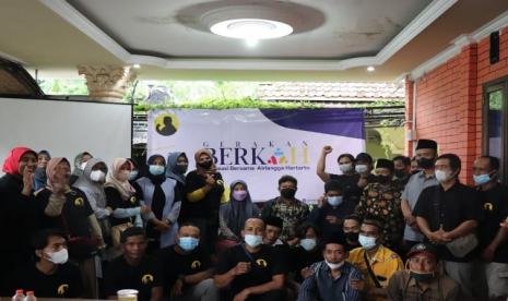 Gerakan BerkAH di Kediri. BerkAH menilai capaian Airlangga patut jadi modal untuk maju Pilpres 2024 