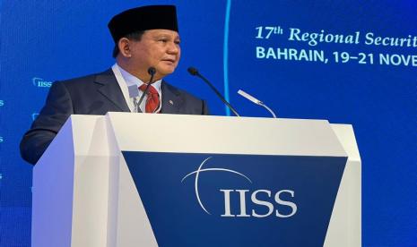 Berpidato dalam Forum Dialog The 17th International Institute for Strategic Studies (IISS) Manama Dialogue 2021, Sabtu (20/11), Menteri Pertahanan (Menhan) Prabowo Subianto menegaskan komitmen Indonesia untuk perdamaian di Palestina.