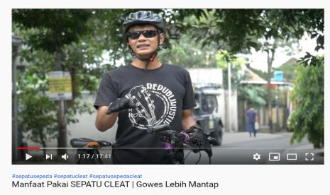 Bersepeda dengan sepatu cleat, lebih mantap dan terasa ringan