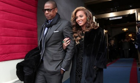 Beyonce bersama suaminya Jay-Z.