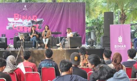  Binar Academy menyelenggarakan talkshow yang bertema 'The Untold Story of Tech Rockstars' di The Breeze BSD City. 